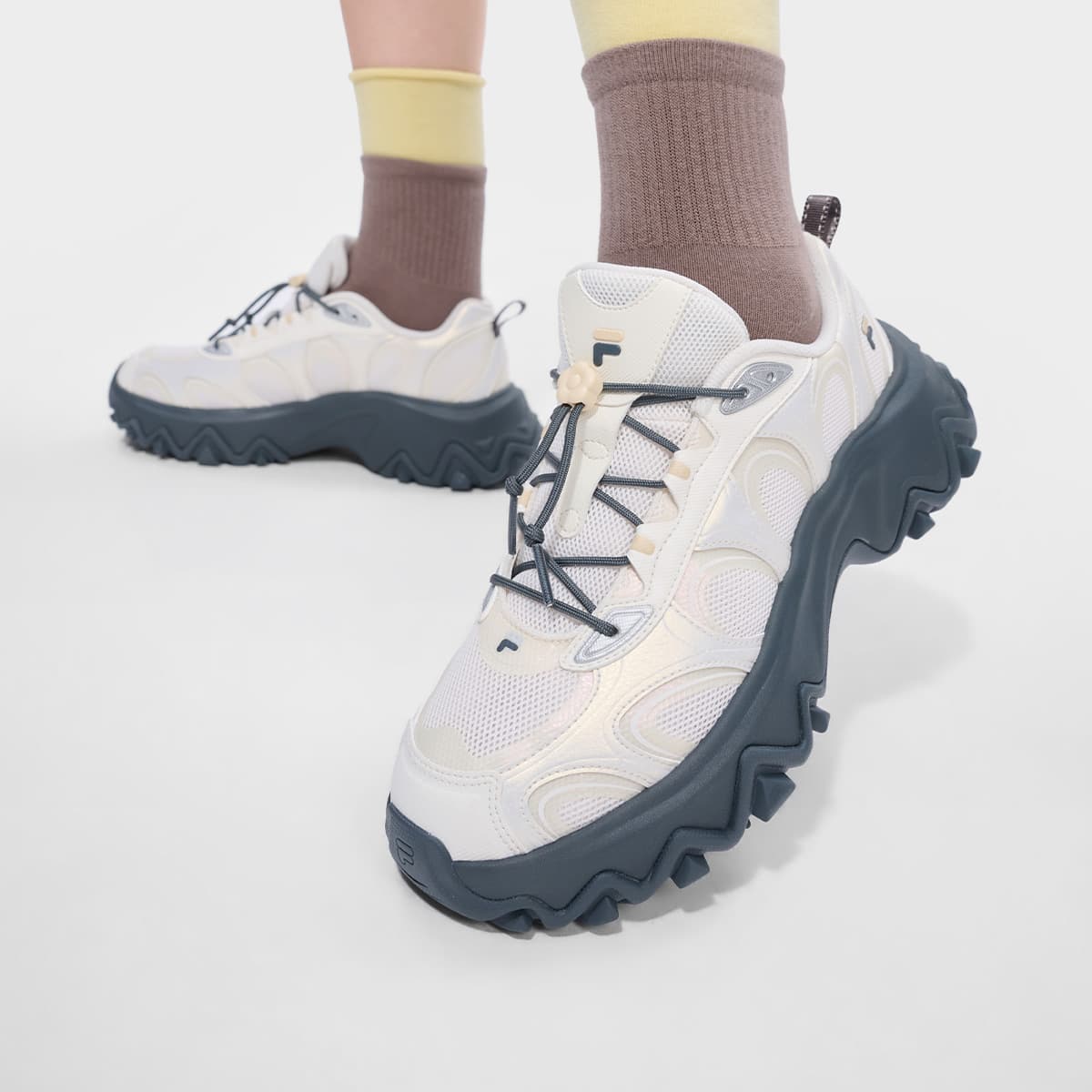 Кроссовки FILA FUSION Lilia Массивные кроссовки Низкий Топ Ароматный Снежно-белый Овца Белый Женские - изображение 7