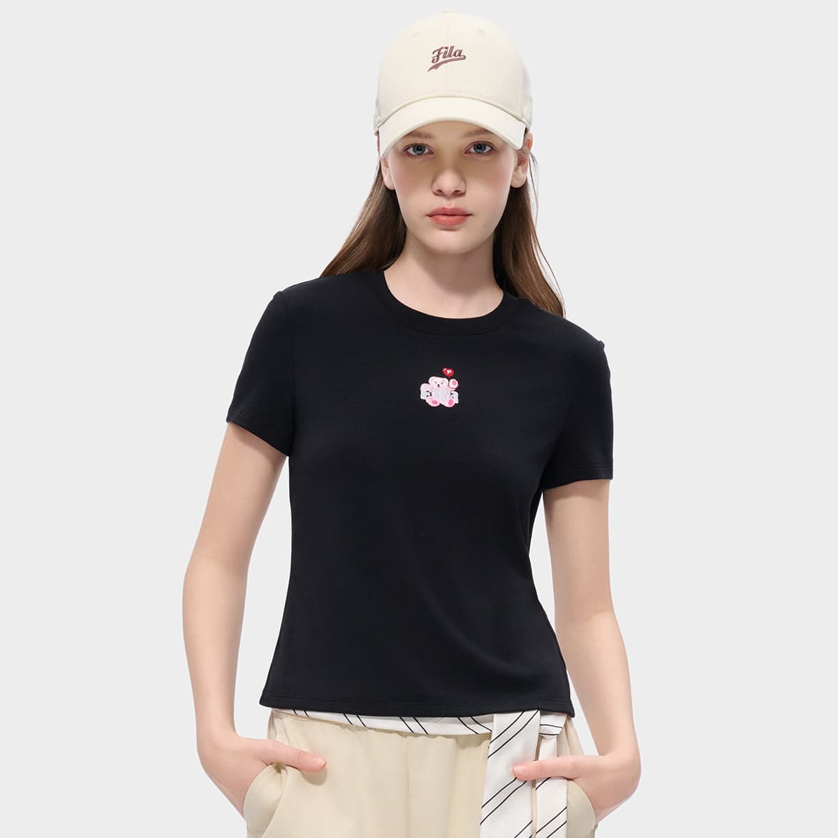 Футболка FILA FUSION Life T-Shirt Женская Глубокий Черный - изображение 3