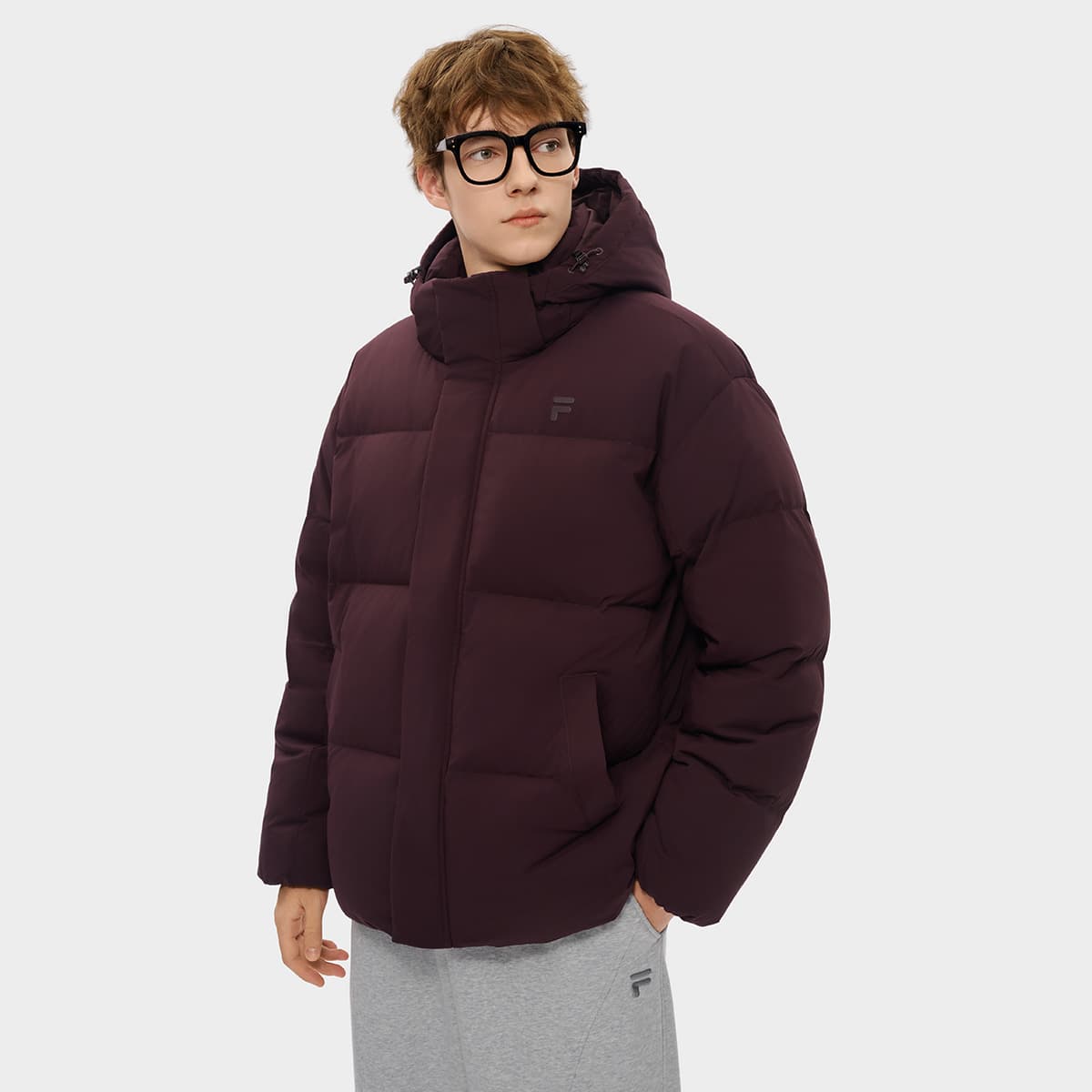 Зимняя куртка FILA FUSION FOB Пуховик Мужской Rotten Деревянный материал Умбра - изображение 4
