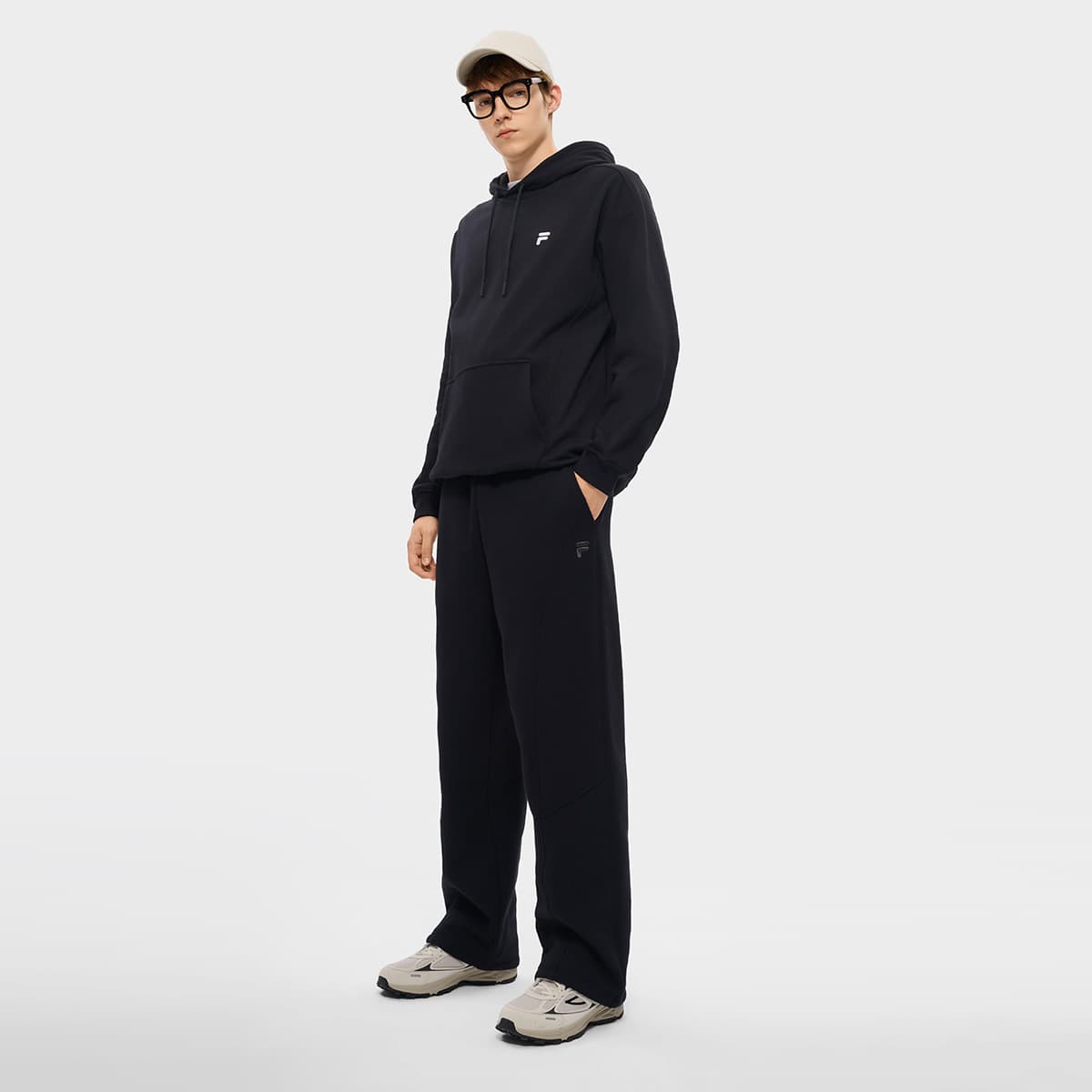 Штаны FILA FUSION FOBFILA X MOONGE Повседневные брюки Мужской Глубокий черный - изображение 5