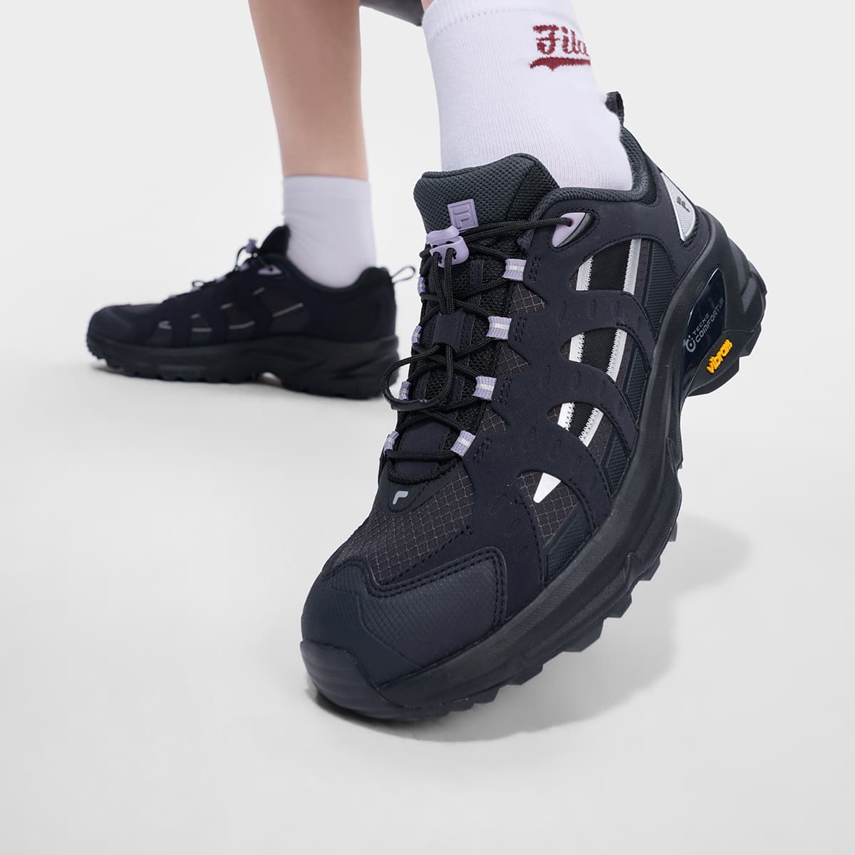 Кроссовки FILA FUSION COMO X 2,0 Повседневная обувь Низкий Топ Galloping Черный Космический Серебряный Женский - изображение 7