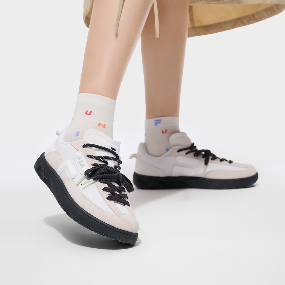 Кроссовки FILA FUSION GITA Текстиль Синтетическая кожа Низкие кеды Скейтборд Обувь Женская - изображение 8