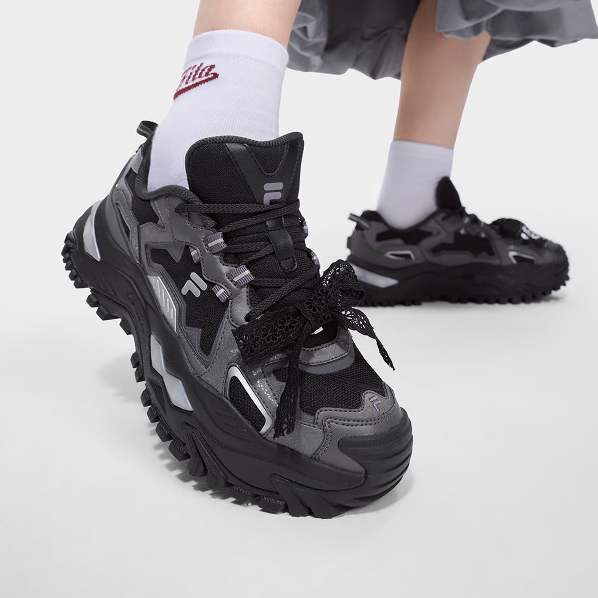 Кроссовки FILA FUSION BIANCO DX Низкие массивные кроссовки женские - изображение 8