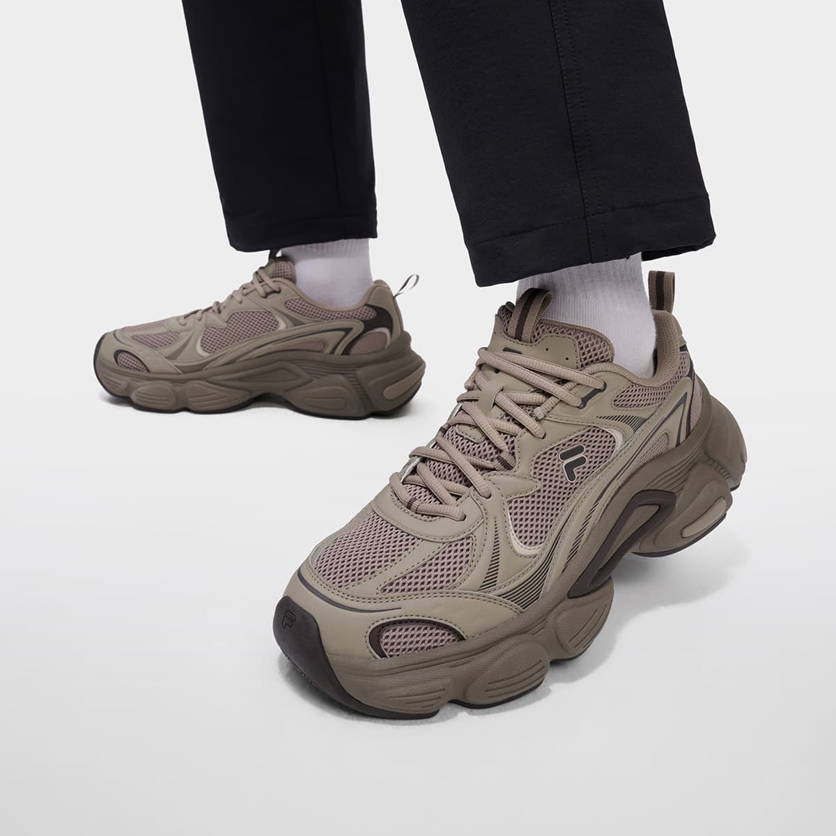 Кроссовки FILA FUSION LUNA Лоу-топы массивные кроссовки мужские Ripe орех коричневый Murch коричневый - изображение 7