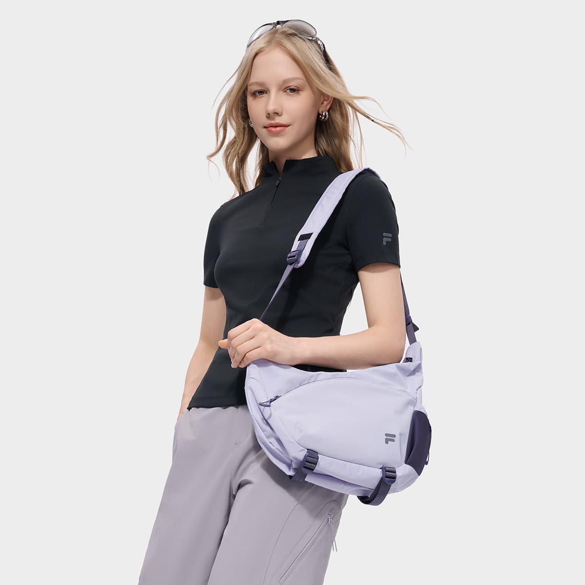 Сумка через плечо FILA FUSION URBAN TECH Кросс-боди Сумка Фиолетовая Mulberry Унисекс - изображение 4