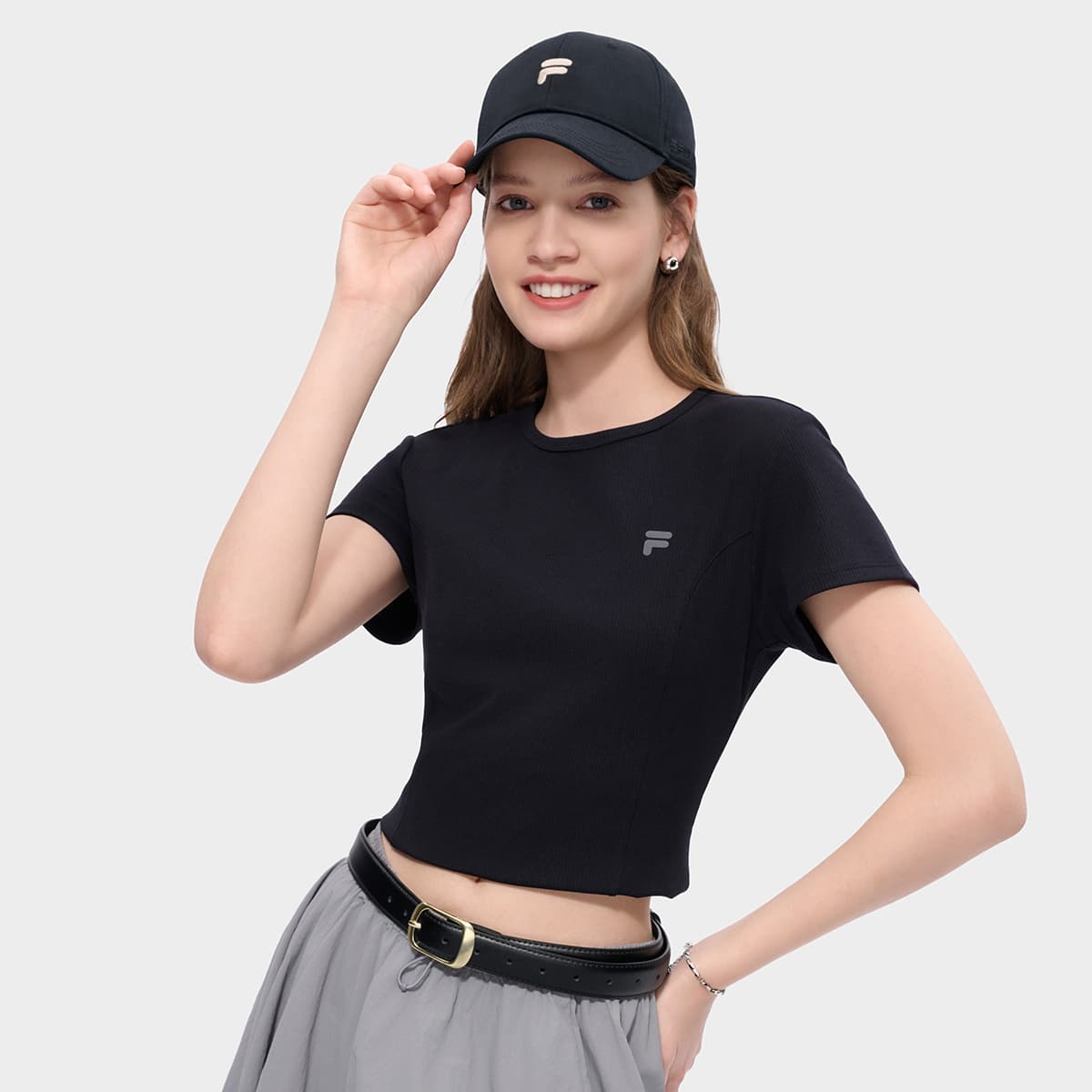 Футболка FILA FUSION FOB T Рубашка Женская Глубокий Черный - изображение 3