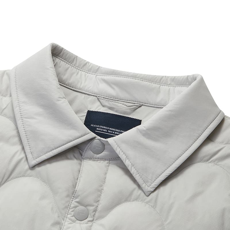 Зимняя куртка FILA FUSION Life Пуховик Унисекс Бледный Туманный - изображение 3