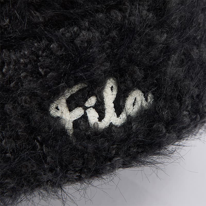 Шапка FILA FUSION Акрил Полиамид Овечья шерсть Шапка-бини Женская Темно-черная - изображение 5
