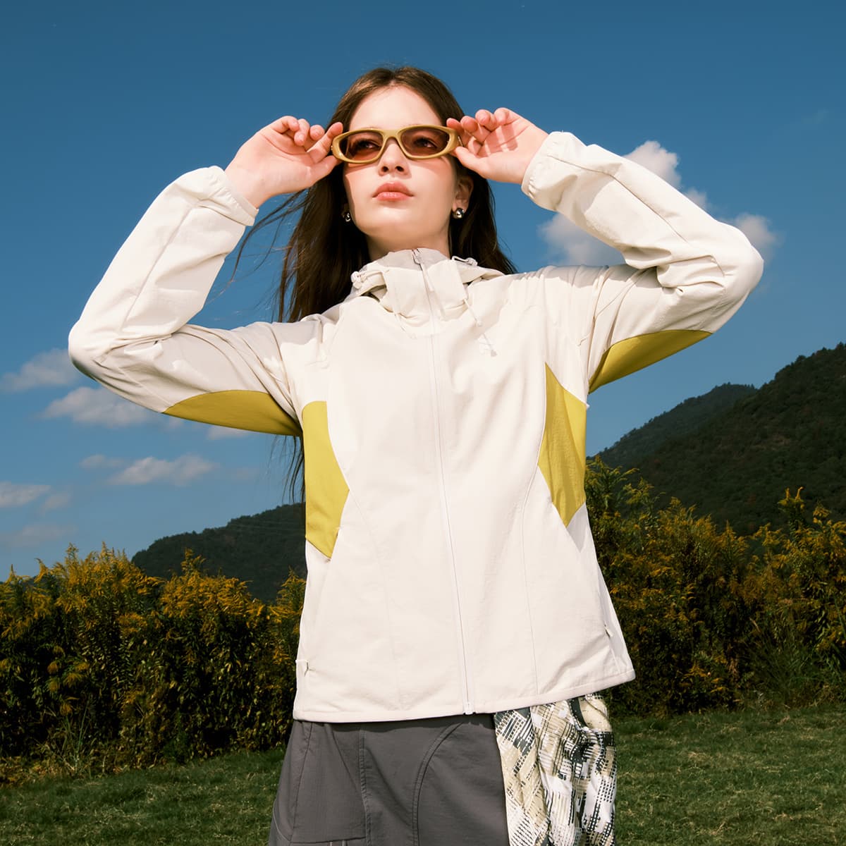 FILA FUSION URBAN TECH Тренчкот Женский Кокосовый сок Белый Хаки - изображение 6