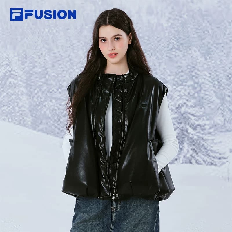 FILA FUSION FOB Пуховый жилет Женские Глубокий черный - изображение 3