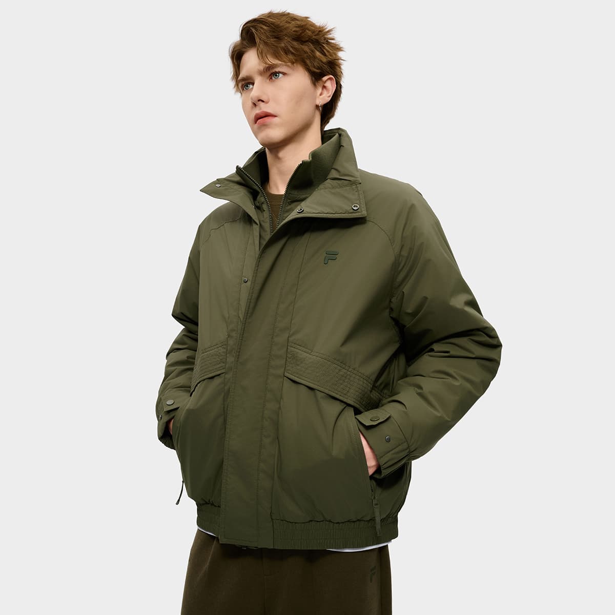 Зимняя куртка пуховик FILA FUSION FUSIONEER Мужская пуховая куртка Deep Jasper - изображение 4