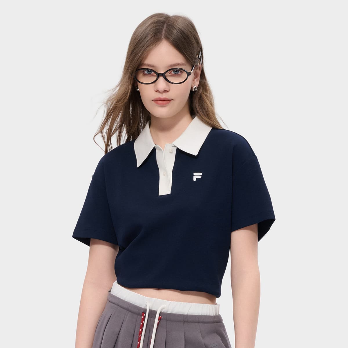 FILA FUSION FOB Поло Женское Драгоценный камень Темно-синий - изображение 3