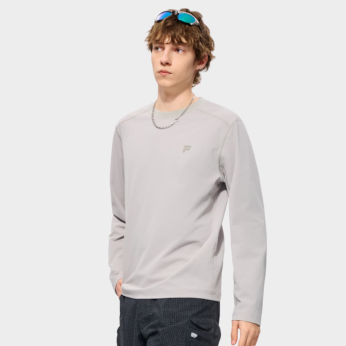 Футболка FILA FUSION URBAN TECH Футболка Мужской Серый карандаш - изображение 4