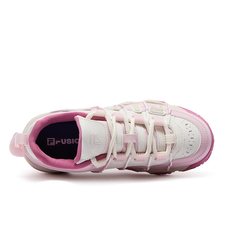 Кроссовки для баскетбола FILA FUSION BUSTER Пухлые туфли Низкие Баскетбольные кроссовки Женские Освежающий вариант Сирень Розовая пена Белый - изображение 6