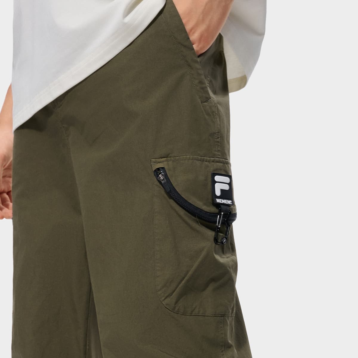 Штаны FILA FUSION FILA X MOONGE Битум Мужской Повседневные брюки - изображение 7