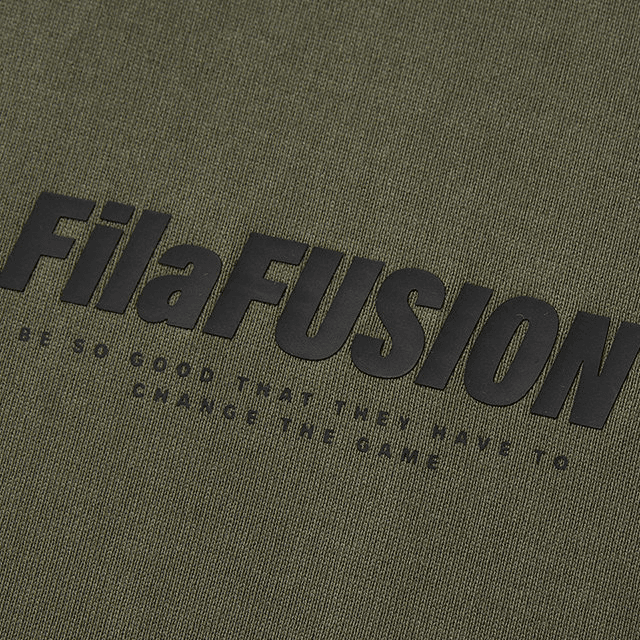 Футболка FILA FUSION WORKWEARFILA FUSION X T-рубашка мужская серая и зеленая - изображение 4