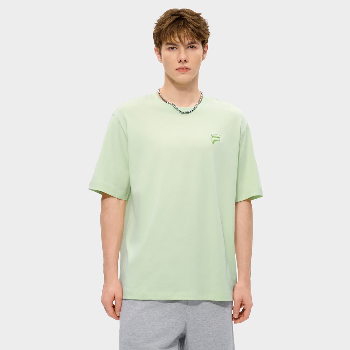 Футболка FILA FUSION FOB T Рубашка Унисекс Лаймово-зеленый - изображение 3
