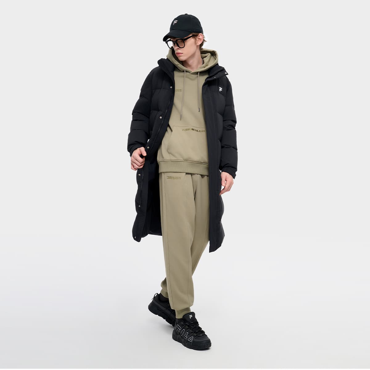 Зимняя куртка FILA FUSION Мужской пуховик Глубокий черный - изображение 6