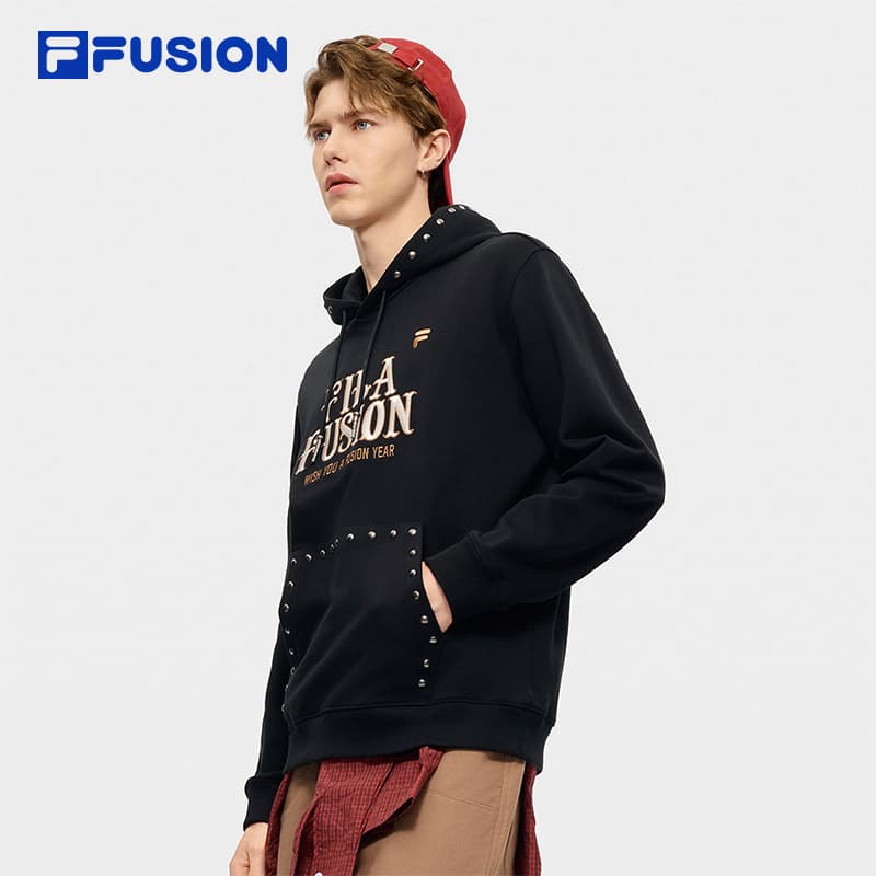 Худи FILA FUSION Толстовка Мужской Глубокий Черный - изображение 4