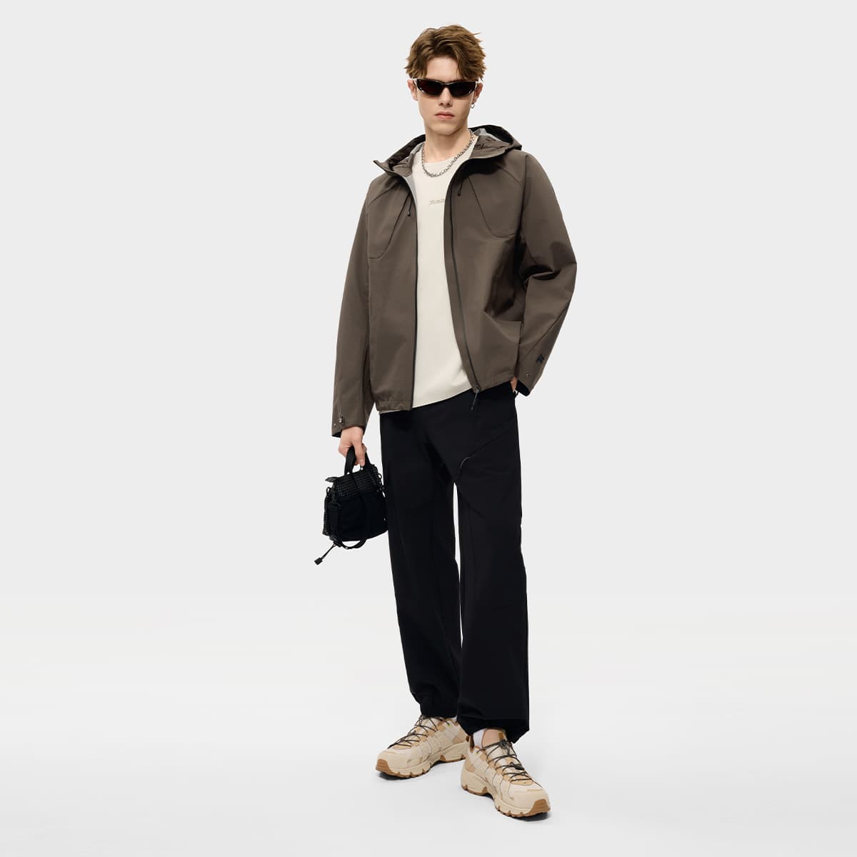 Ветровка FILA FUSION URBAN TECH Тренчкот Мужской Сандаловое дерево Чайный умбровый - изображение 6