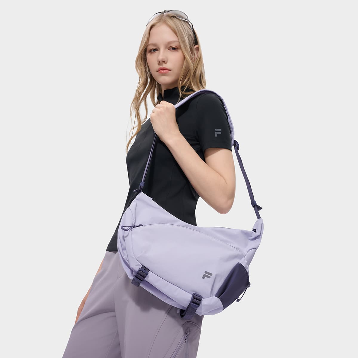 Сумка через плечо FILA FUSION URBAN TECH Кросс-боди Сумка Фиолетовая Mulberry Унисекс - изображение 6