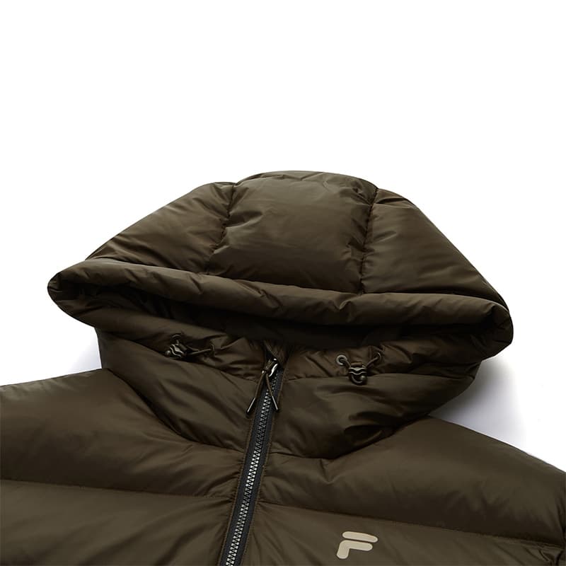 Зимняя куртка FILA FUSION FOB Пуховик Унисекс Белка Каштановый - изображение 3
