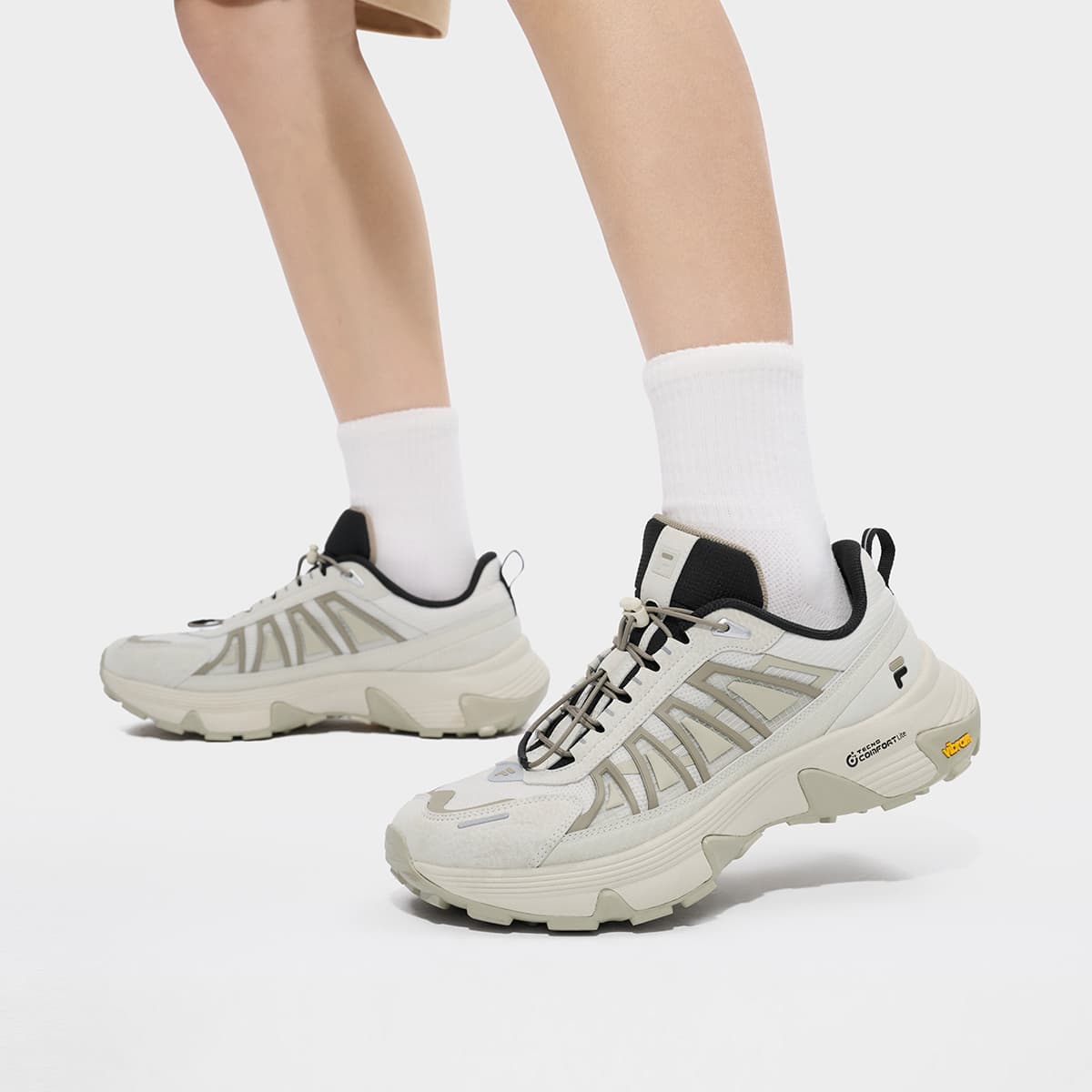 Кроссовки FILA FUSION COMO Y Амортизация Противоскользящий Устойчивый к истиранию Легкий Низкий Верх Уличная обувь Мужская - изображение 6
