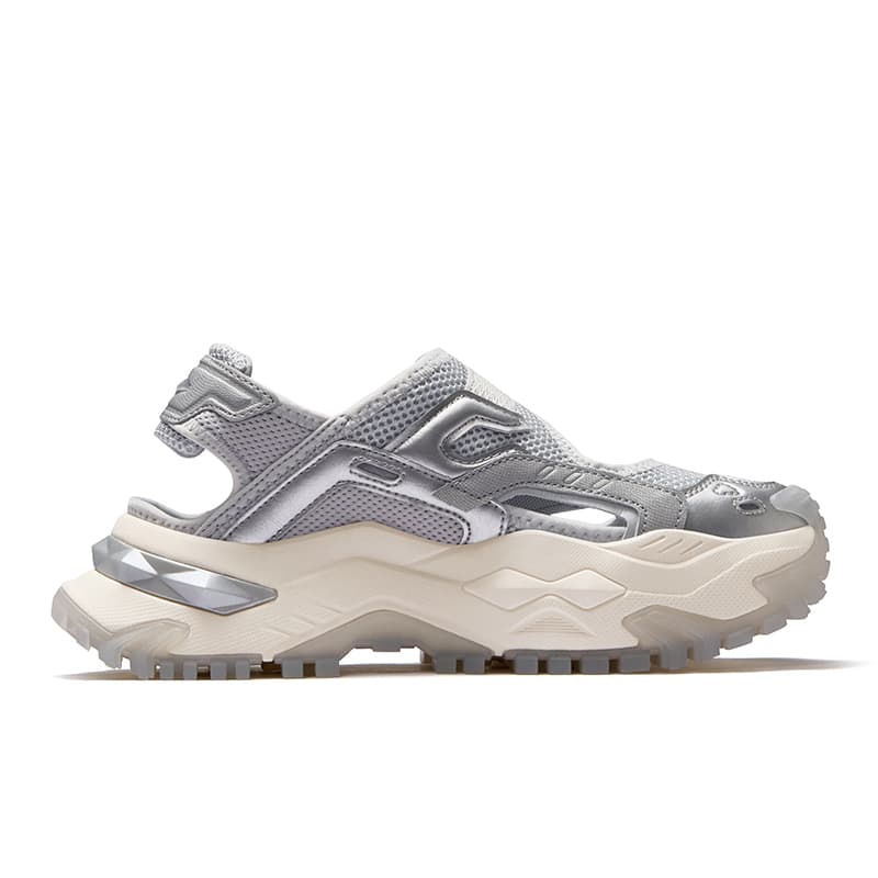 Сандалии FILA FUSION Бьянко Дышащий Обувь для водного туризма Women's Silver - изображение 6