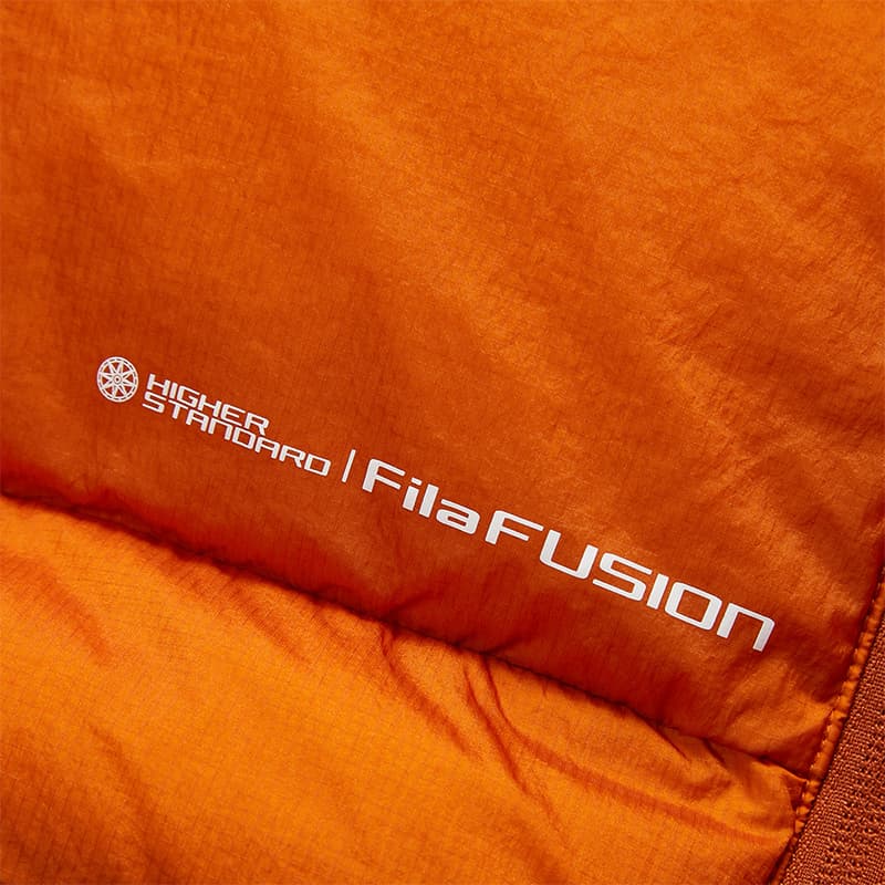 Зимняя куртка FILA FUSION URBAN TECH Пуховик Мужской Темная Глина Оранжевый - изображение 6