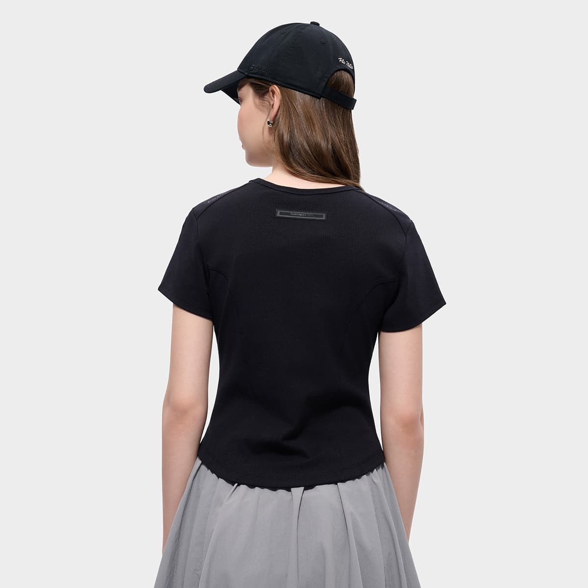 Футболка FILA FUSION FOB T Рубашка Женская Глубокий Черный - изображение 5