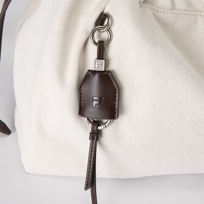 Сумка через плечо FILA FUSION Crossbody Bag Light Brown Gray (Брелок Включен) Unisex - изображение 5