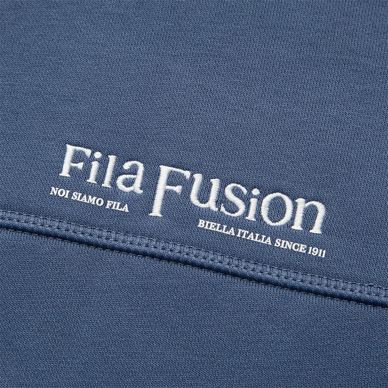 Кофта FILA FUSION FOB Ярко-серый Синий Унисекс Свитшоты - изображение 5