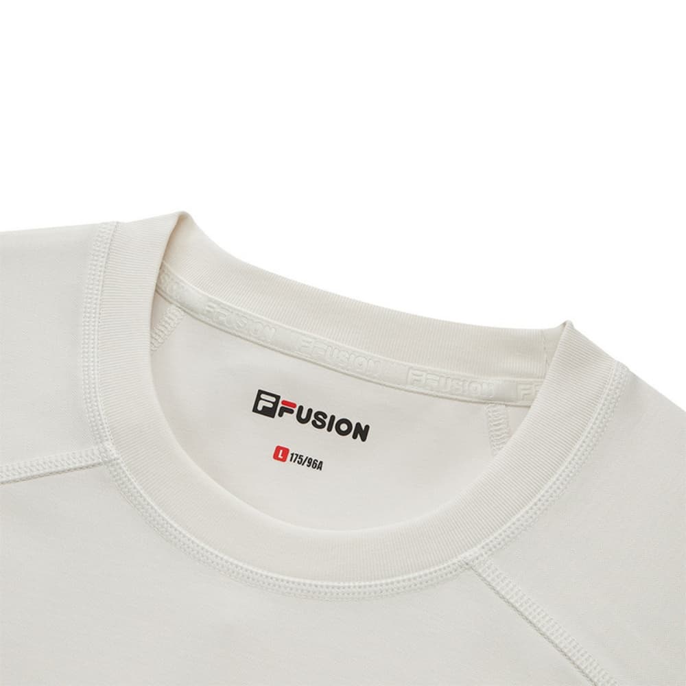 Футболка FILA FUSION URBAN TECH T Рубашка Мужская Кокосовый сок Белый хаки - изображение 3