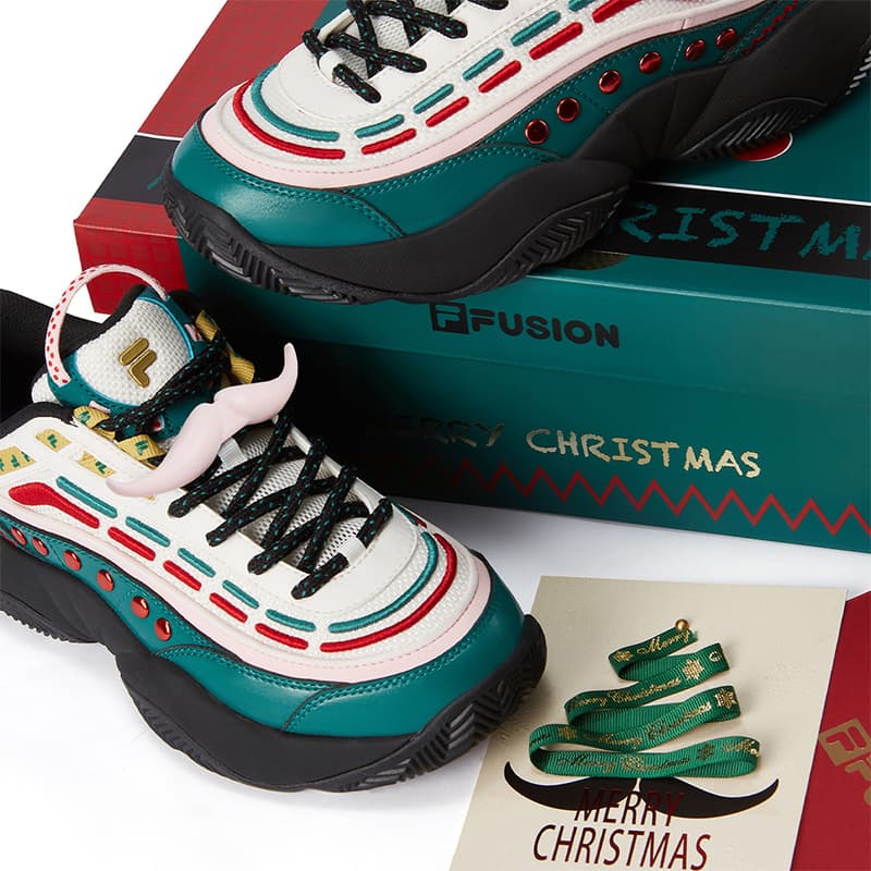 Ретро баскетбольные кроссовки FILA FUSION FIRE XMAS - изображение 8