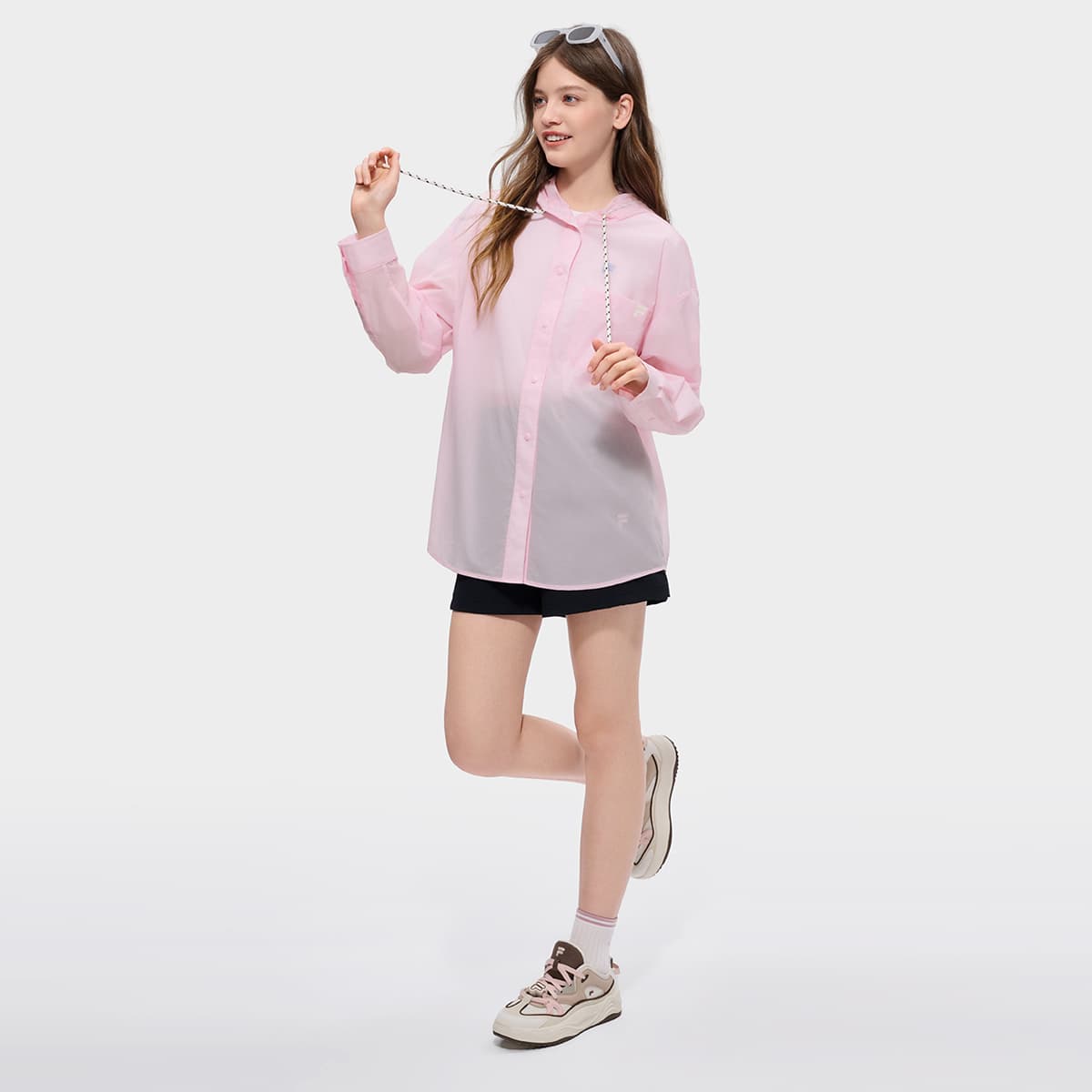 Куртка FILA FUSION FOB Куртка Женские Прозрачно-розовый Фиолетовый - изображение 6