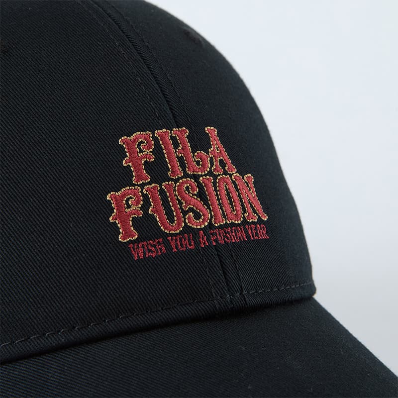 Кепка FILA FUSION Мягкие Хлопковые Кепки Унисекс Темно-Черный - изображение 4