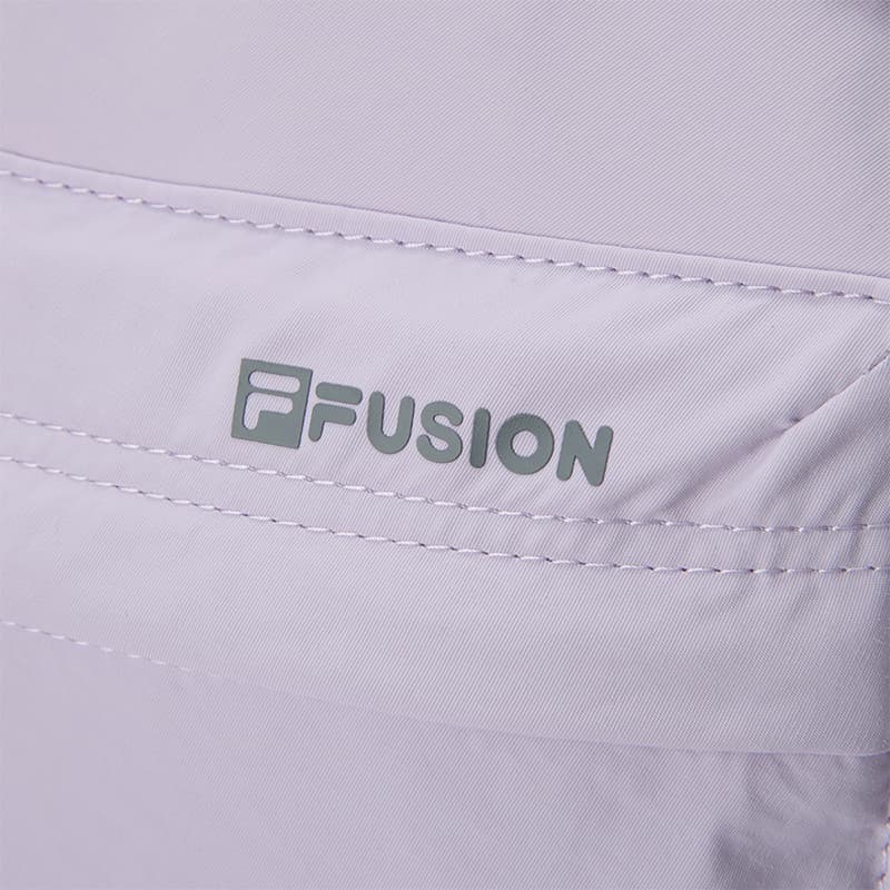 Рюкзак FILA FUSION Жизнь Ткань Рюкзак Унисекс Пюре из таро Серо-розовый - изображение 4