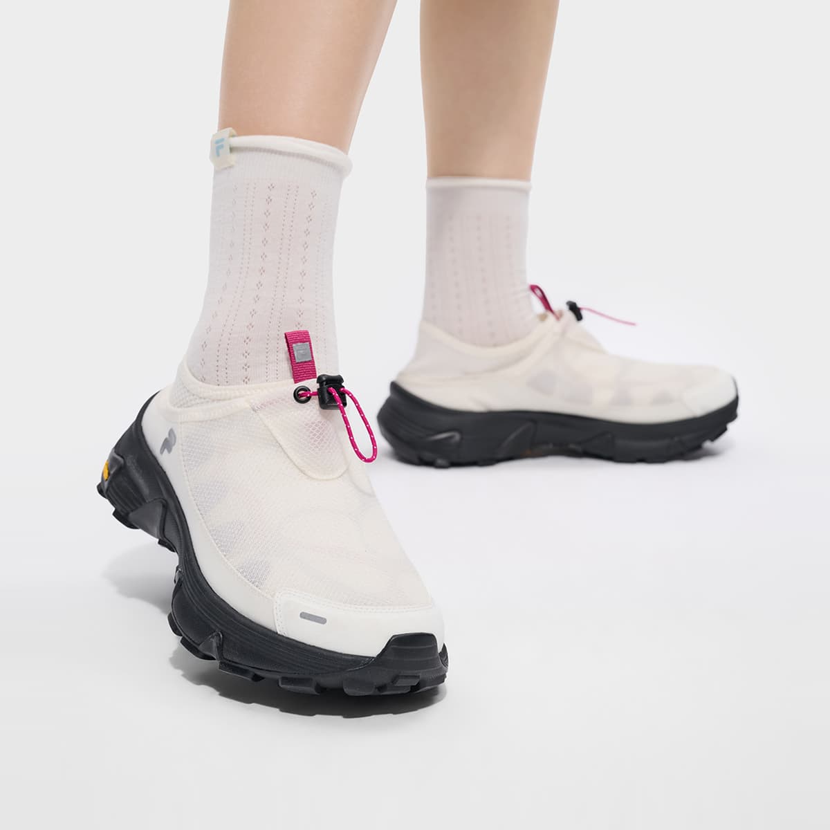 Кроссовки FILA FUSION COMO Y SLIPON Противоскользящая Износостойкая Дышащая Легкая Уличная Обувь Женская Белая - изображение 8