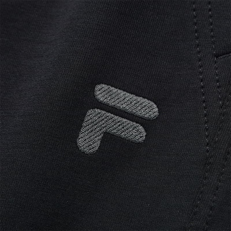 Штаны FILA FUSION Рабочий стиль Вязаные Тренировочные брюки Мужские Глубокий черный - изображение 4