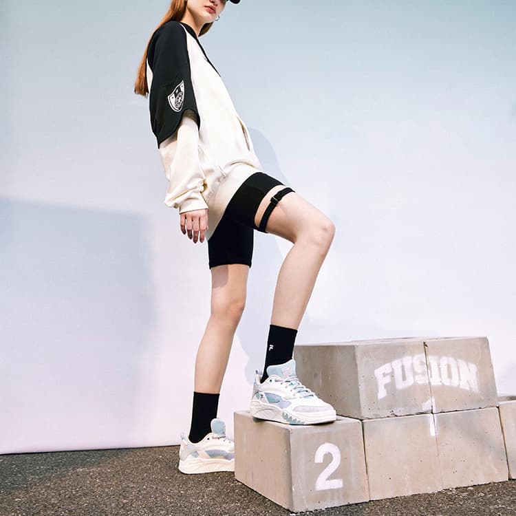 Кроссовки для баскетбола FILA FUSION DESPERADO LOW Синтетическая кожа Низкие кроссовки для баскетбола Женские Белые - изображение 7