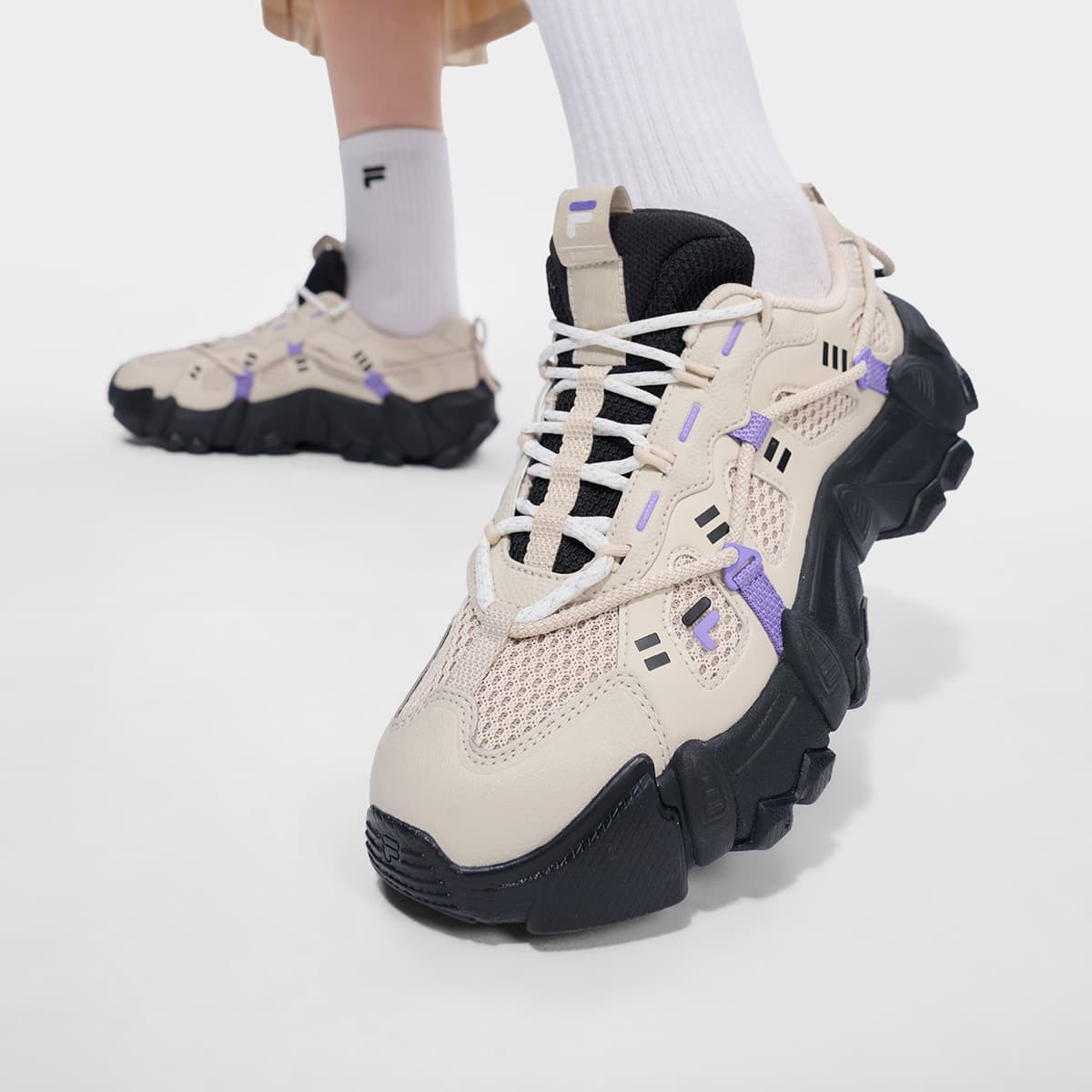 Кроссовки FILA FUSION exocet ii Массивные кроссовки Low Топ Женские - изображение 7