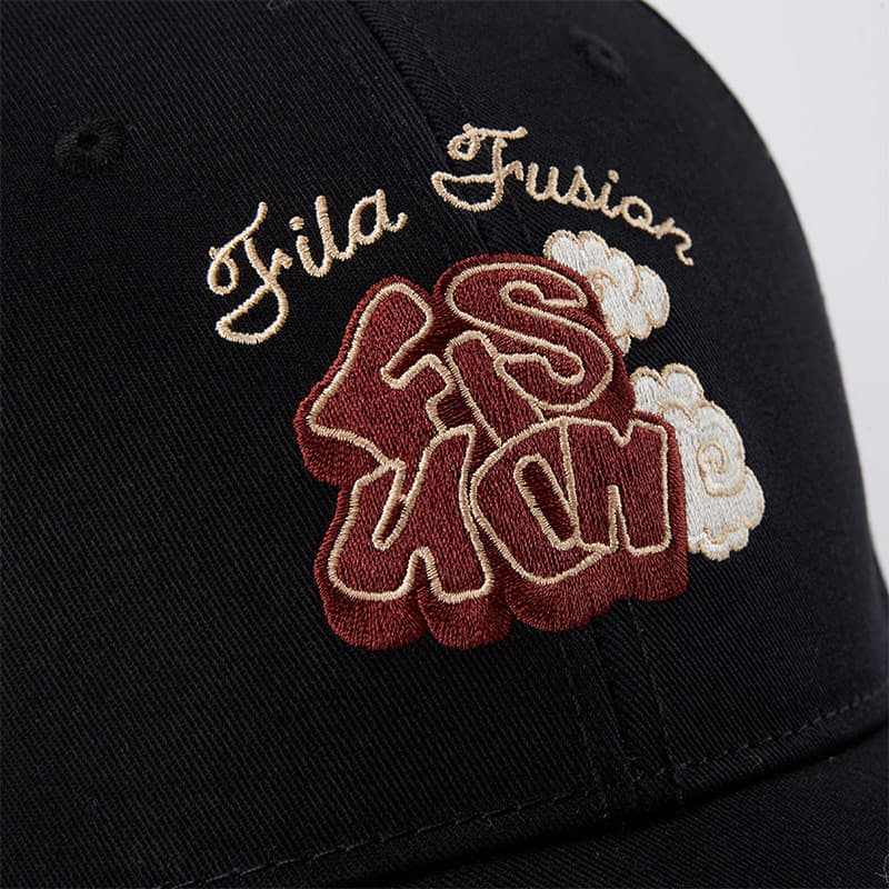Кепка FILA FUSION Хлопковые Волоконные Кепки Унисекс Черные - изображение 5
