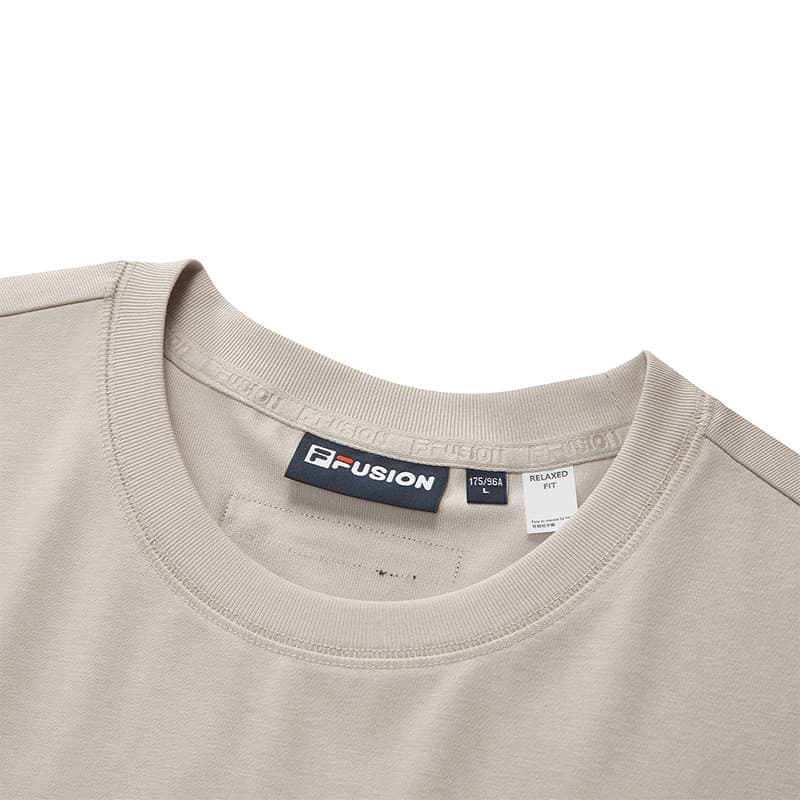 Футболка FILA FUSION FUSIONEER T Рубашка Мужская Пшенично-бежевая Хаки - изображение 3