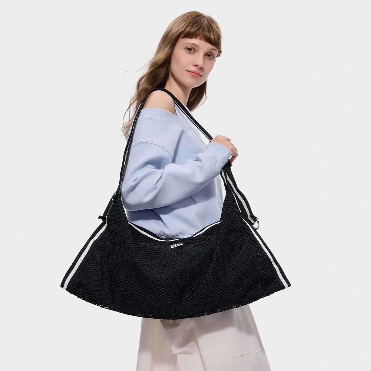 Сумка через плечо FILA FUSION Рабочий стиль Сумка через плечо Темно-черная Женская - изображение 4