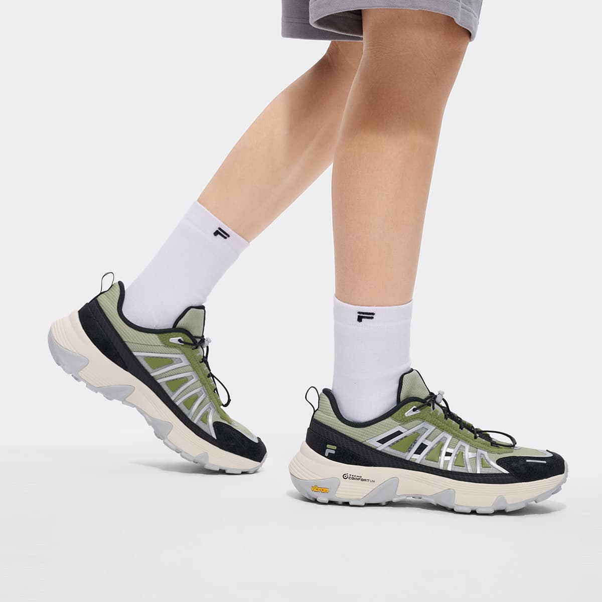 Кроссовки FILA FUSION COMO Y Амортизация Противоскользящий Устойчивый к истиранию Легкий Низкий Верх Уличная обувь Мужская - изображение 8
