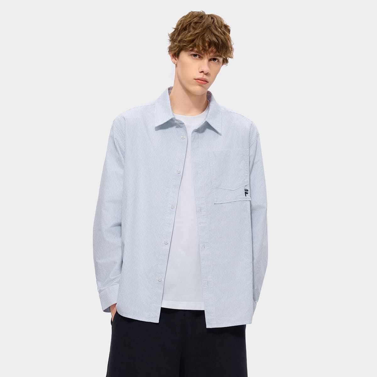 Рубашка FILA FUSION FOB Рубашка Унисекс Чистый Синий - изображение 3