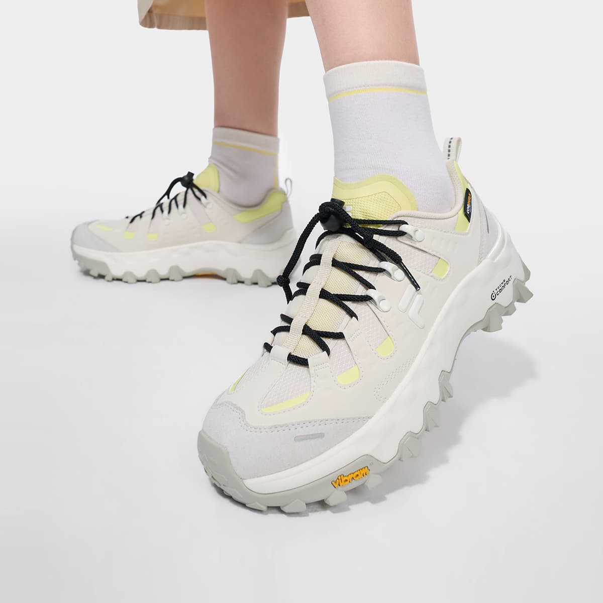 Кроссовки FILA FUSION COMO Z Текстиль Спилок коровьей кожи Амортизация Устойчивость к истиранию Дышащий Поддержка Уличная обувь - изображение 7