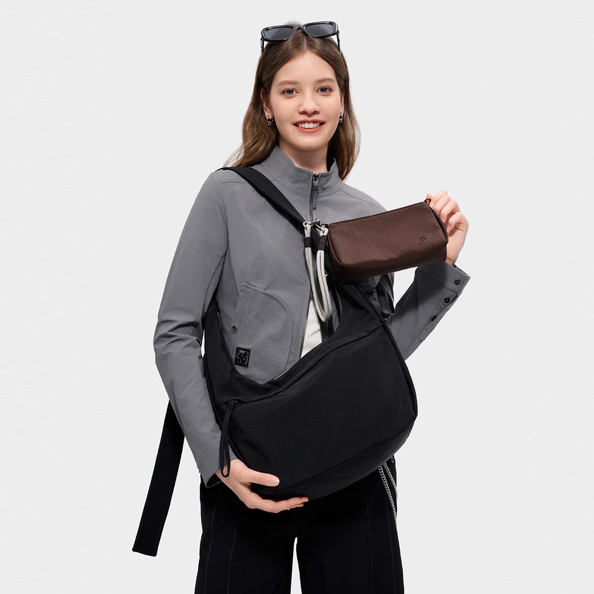 Сумка через плечо FILA FUSION FUSIONEER Ткань Сумка через плечо Унисекс Темно-черный - изображение 4