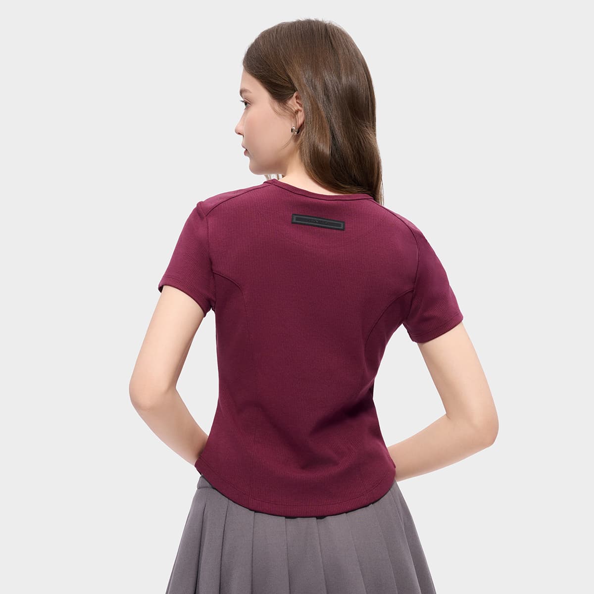 Футболка FILA FUSION FOB T Рубашка Женская Песочно-Бордовая - изображение 5