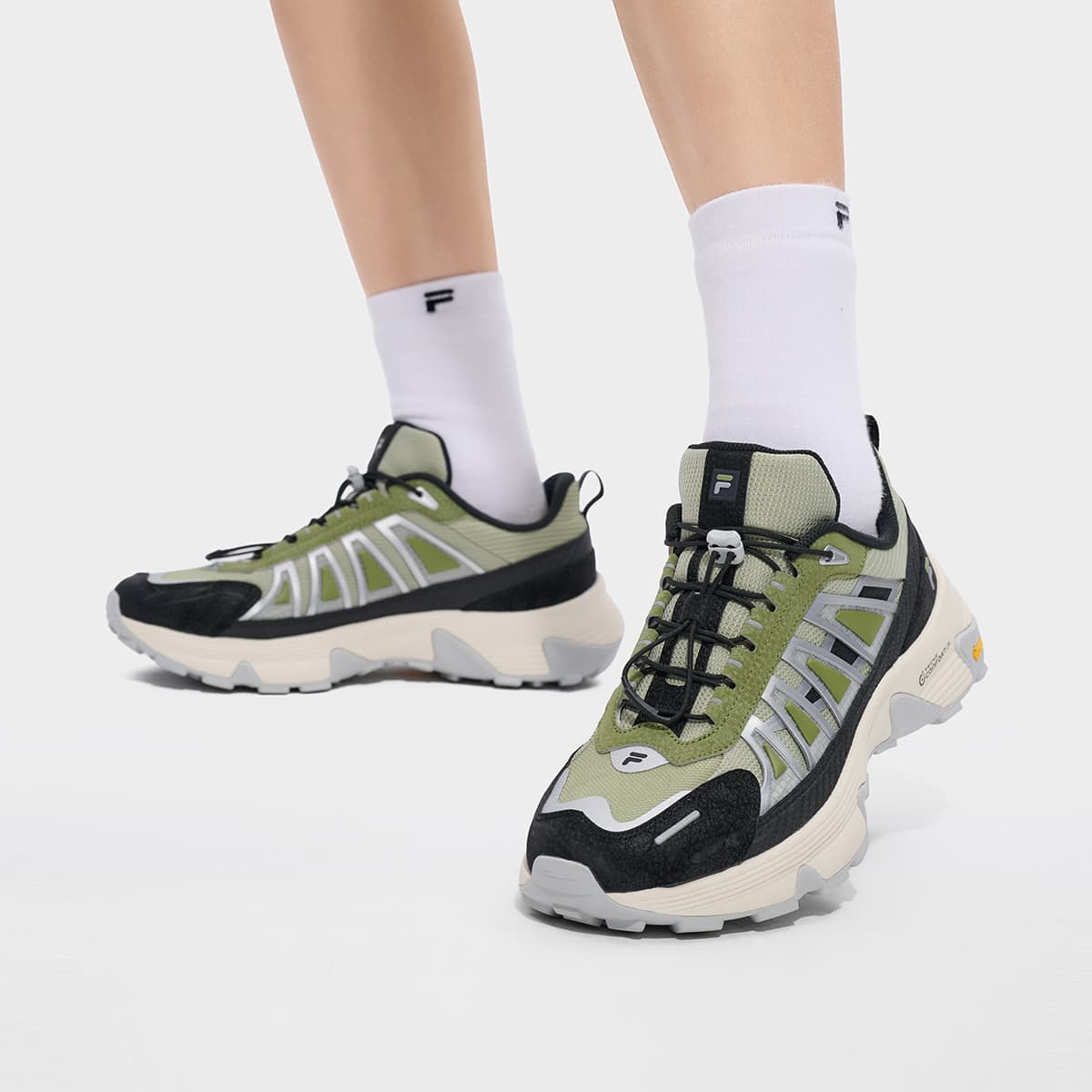 Кроссовки FILA FUSION COMO Y Амортизация Противоскользящий Устойчивый к истиранию Легкий Низкий Верх Уличная обувь Мужская - изображение 7
